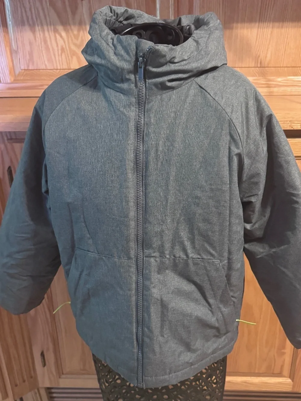 Boys Gray All In Motion Warm Winter Jacket Medium Casual Comfortable